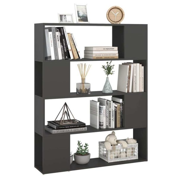 Earley Book Cabinet Room Divider 100x24x124 cm – Grey
