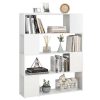 Earley Book Cabinet Room Divider 100x24x124 cm – High Gloss White