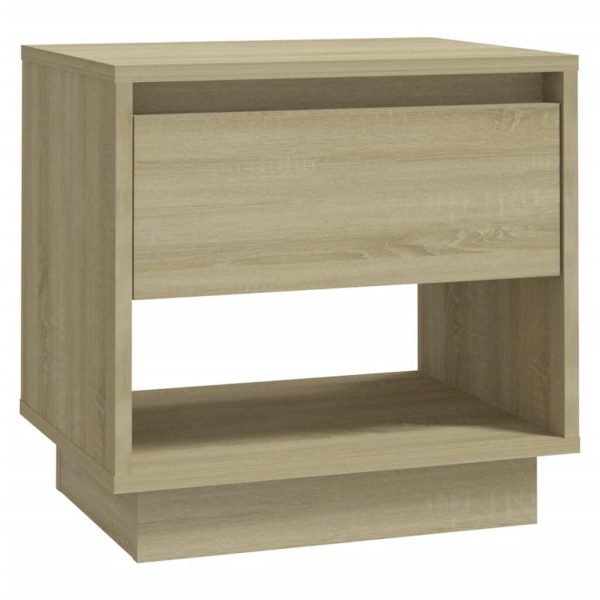Todmorden Bedside Cabinet 45x34x44 cm Engineered Wood – Sonoma oak, 1