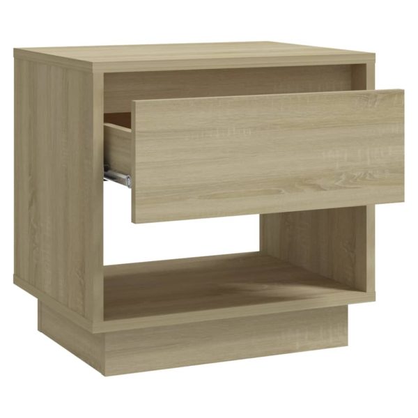 Todmorden Bedside Cabinet 45x34x44 cm Engineered Wood – Sonoma oak, 2