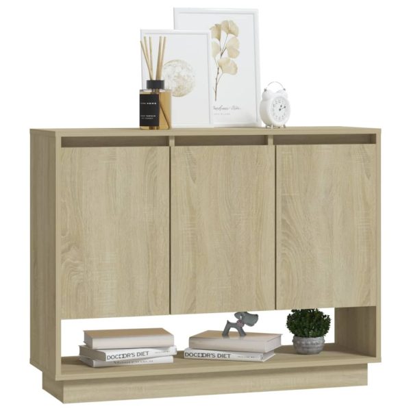 Sideboard 97x31x75 cm Engineered Wood – Sonoma oak