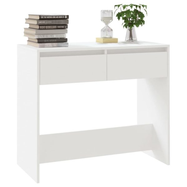 Console Table 89x41x76.5 cm Engineered Wood – White