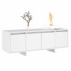 Ottumwa TV Cabinet 120x30x40.5 cm Engineered Wood – White