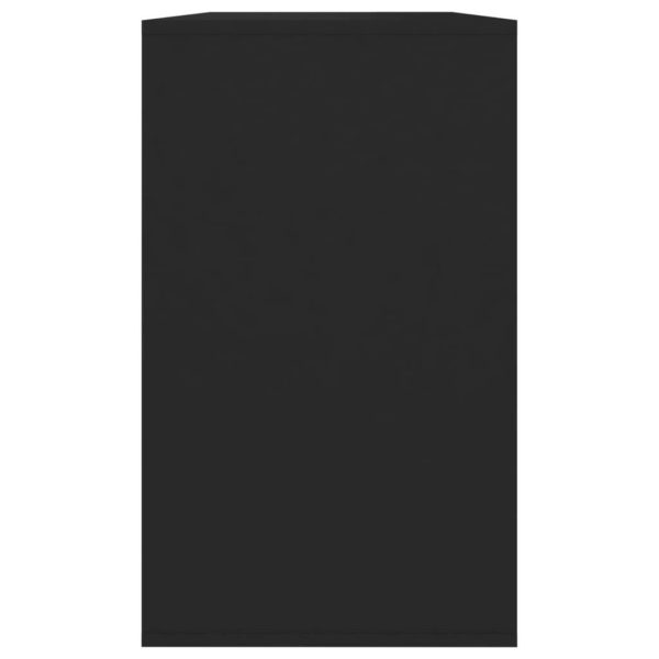 Sideboard 120x41x75 cm Engineered Wood – Black