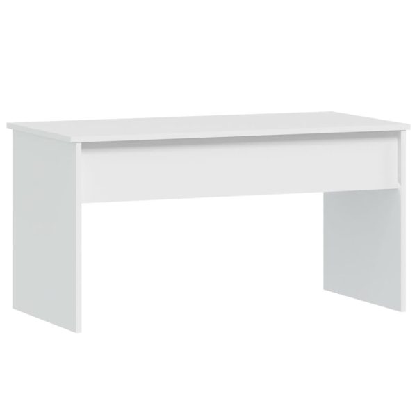 Coffee Table 102×50.5×52.5 cm Engineered Wood – White