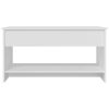 Coffee Table 102x50x52.5 cm Engineered Wood – White