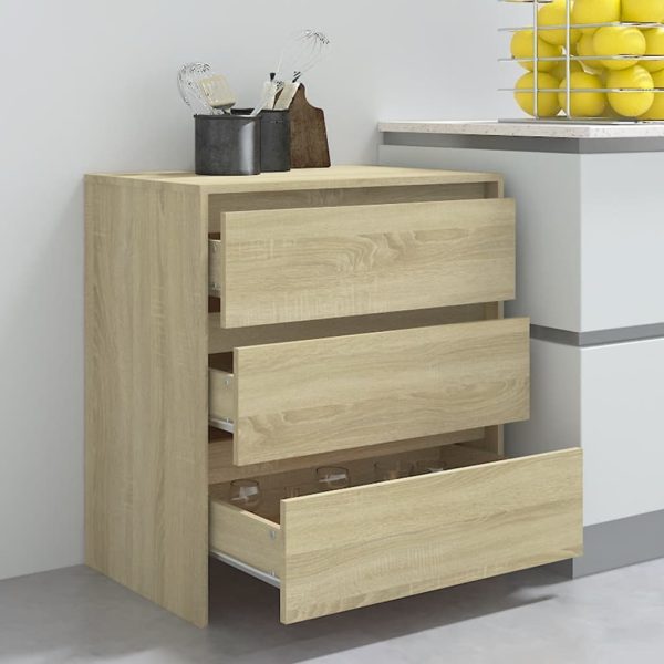 Sideboard 70x41x75 cm Engineered Wood – Sonoma oak
