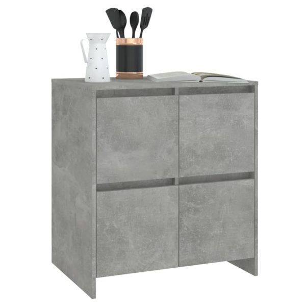 Sideboard 70x41x75 cm Engineered Wood – Concrete Grey