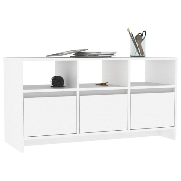 Glassboro TV Cabinet 102×37.5×52.5 cm Engineered Wood – White