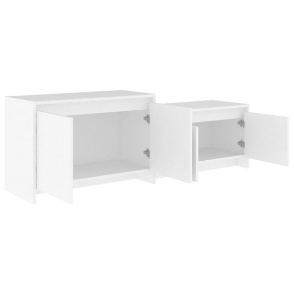 Centennial TV Cabinet 146.5x35x50 cm Engineered Wood – White
