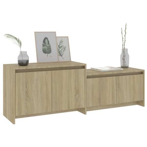 Centennial TV Cabinet 146.5x35x50 cm Engineered Wood – Sonoma oak