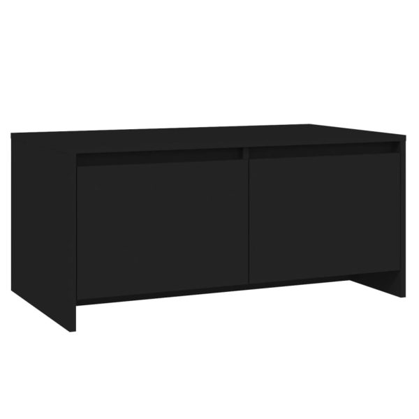 Coffee Table 90x50x41.5 cm Engineered Wood – Black
