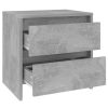Alma Bedside Cabinet 45×34.5×44.5 cm Engineered Wood – Concrete Grey, 2