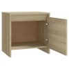 Falmouth Bedside Cabinet 45x34x44.5 cm Engineered Wood – Sonoma oak, 1