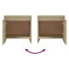 Falmouth Bedside Cabinet 45x34x44.5 cm Engineered Wood – Sonoma oak, 1