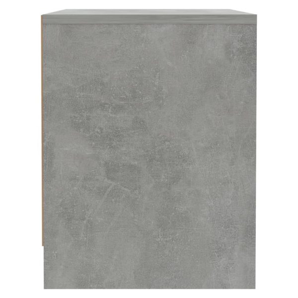 Falmouth Bedside Cabinet 45x34x44.5 cm Engineered Wood – Concrete Grey, 1