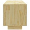Daruka TV Cabinet 110x30x33.5 cm Solid Pinewood – Brown
