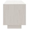 Daruka TV Cabinet 110x30x33.5 cm Solid Pinewood – White