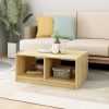 Coffee Table 75x50x33.5 cm Solid Pinewood – Brown