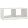 Coffee Table 75x50x33.5 cm Solid Pinewood – White