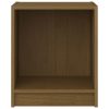 Hoover Bedside Cabinet 35.5×33.5×41.5 cm Solid Pinewood – Honey Brown, 1