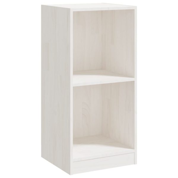 Havant Side Cabinet 35.5×33.5×76 cm Solid Pinewood – White