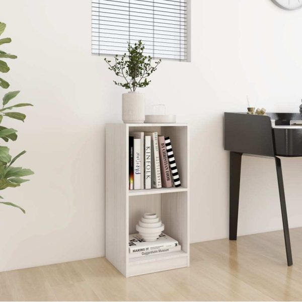 Havant Side Cabinet 35.5×33.5×76 cm Solid Pinewood – White