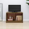 Edmunds TV Cabinet 70x33x42 cm Solid Pinewood – Honey Brown