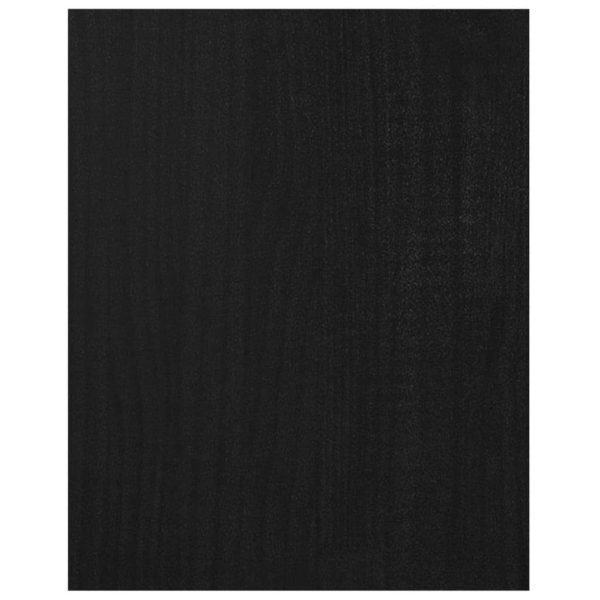 Edmunds TV Cabinet 70x33x42 cm Solid Pinewood – Black