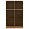 Book Cabinet 70x33x110 cm Solid Pinewood – Honey Brown