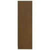 Book Cabinet 70x33x110 cm Solid Pinewood – Honey Brown