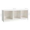 Buckingham TV Cabinet 104x33x41 cm Solid Pinewood – White