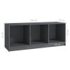 Buckingham TV Cabinet 104x33x41 cm Solid Pinewood – Grey