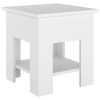 Coffee Table 40x40x42 cm Engineered Wood – White