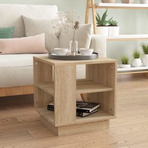 Coffee Table 40x40x43 cm Engineered Wood – Sonoma oak