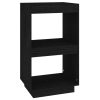 Book Cabinet Solid Pinewood – 40x35x71 cm, Black
