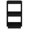 Book Cabinet Solid Pinewood – 40x35x71 cm, Black