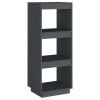 Book Cabinet Solid Pinewood – 40x35x103 cm, Grey