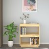 Book Cabinet Solid Pinewood – 60x35x71 cm, Brown