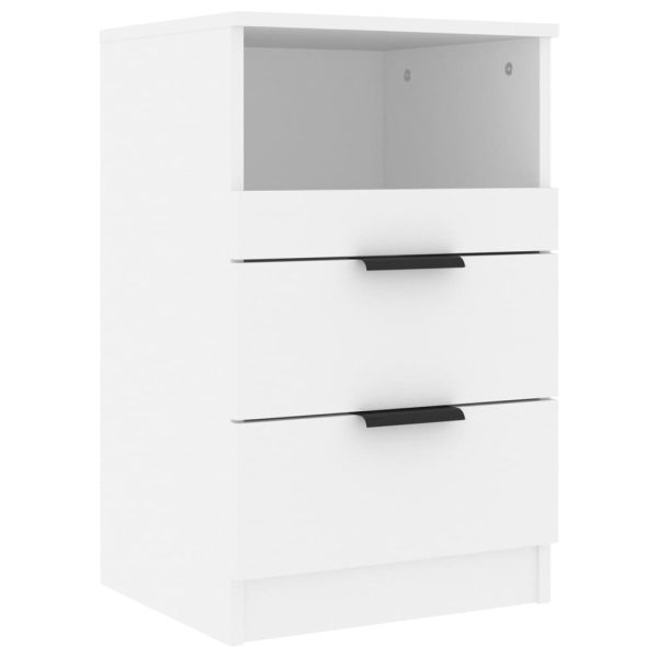 Center Bedside Cabinet Engineered Wood – White, 1