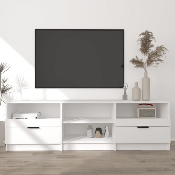 Hetton TV Cabinet 150×33.5×45 cm Engineered Wood – White
