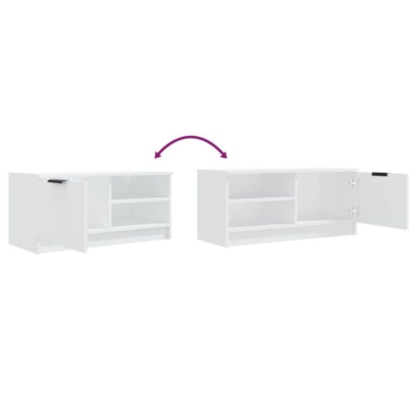 Bloomingdale TV Cabinet 80x35x36.5 cm Engineered Wood – White, 2