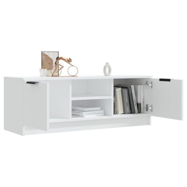 Cheshire TV Cabinet 102x35x36.5 cm Engineered Wood – White