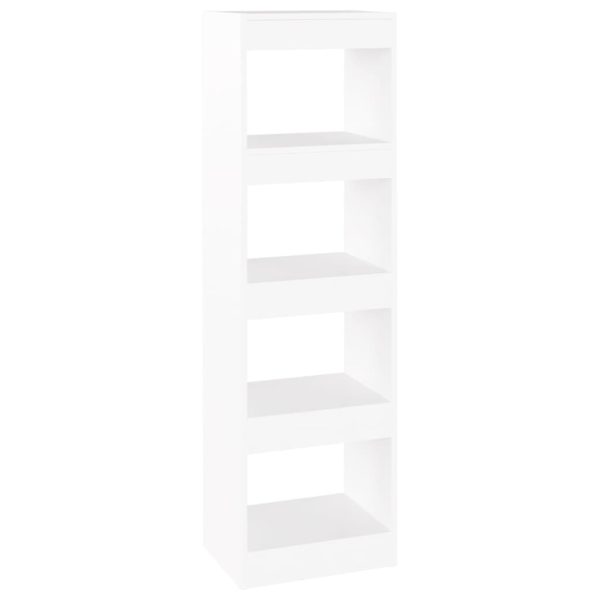 Eastlake Book Cabinet/Room Divider 40x30x135 cm – White