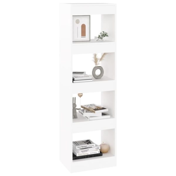 Eastlake Book Cabinet/Room Divider 40x30x135 cm – White