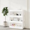 Dronfield Book Cabinet/Room Divider 80x30x103 cm Engineered wood – White