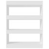 Dronfield Book Cabinet/Room Divider 80x30x103 cm Engineered wood – White