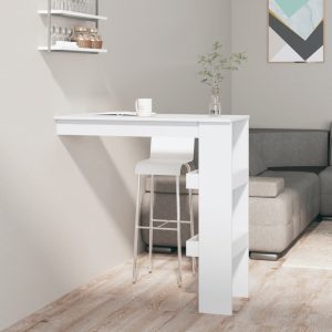 Wall Bar Table 102x45x103.5 cm Engineered Wood – White