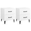 Broadlands Bedside Cabinet 40x35x47.5 cm – White, 2