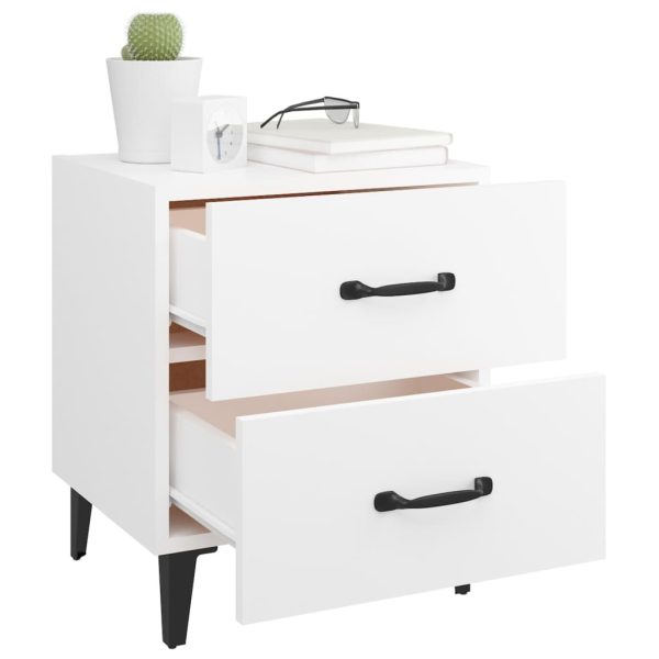 Broadlands Bedside Cabinet 40x35x47.5 cm – White, 2